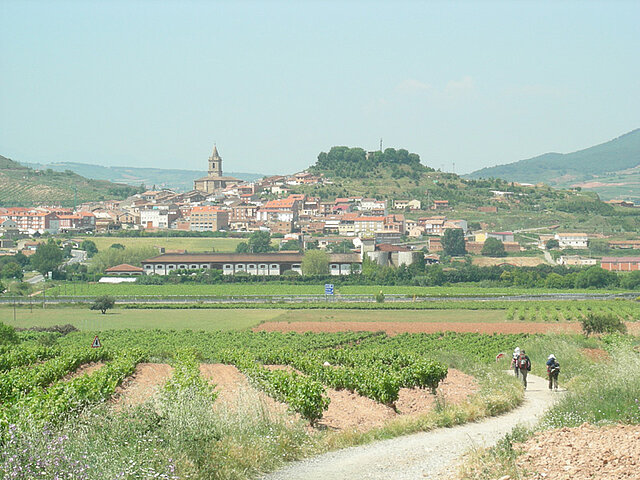 Blick auf Nájera